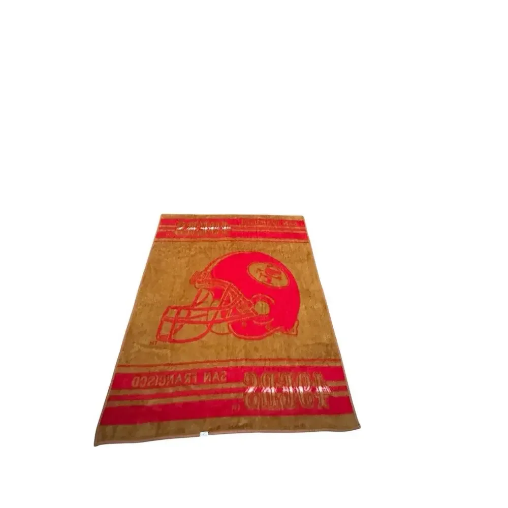 Vintage San Marcos San Francisco 49ers 49”x60”Blanket NFL Football RARE